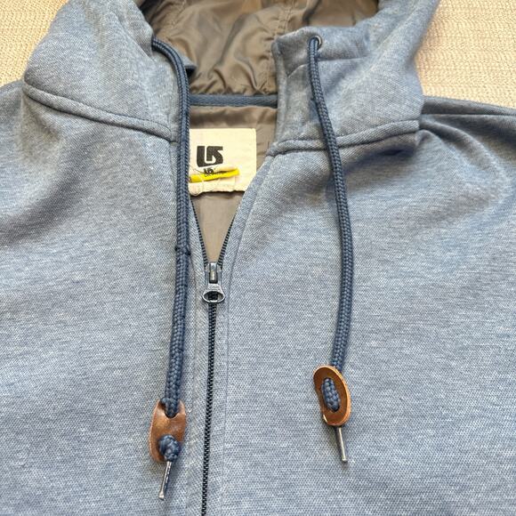 Burton‎ Hoodie Jacket Mens Small Blue Dryride Full Zip Mountain Dew Outdoor - Picture 2 of 9